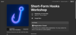 Kallaway - Short-Form Hooks Workshop (replay) ( 2hour workshop + 37 pages notes + 400 hook database)