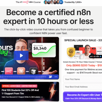 Tim Yakubson – Unlock N8N: The Complete AI Automation Workflow Training for Modern Entrepreneurs