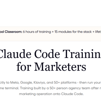 Alex Cleanthous – Claude Code Training for Marketers