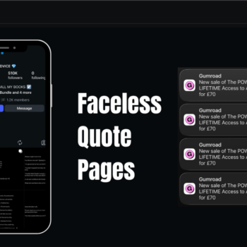 Build Faceless Quote Pages That Grow Daily & Generate Sales